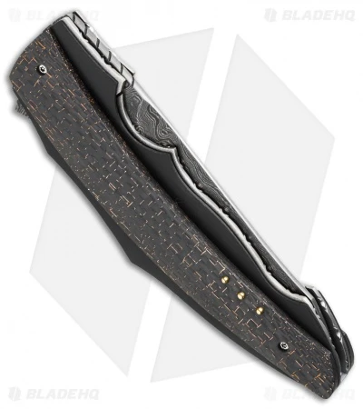 Corrie Schoeman Ilusion Flipper Knife LSCF (3.5" Damascus) 2 Corrie Schoeman Ilusion Flipper Knife LSCF (3.5" Damascus) - Image 2