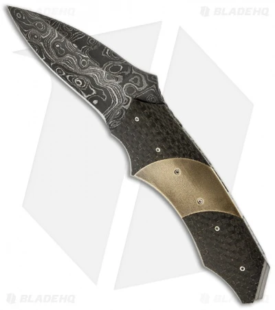 Corrie Schoeman Impact Flipper Folder Knife Lightning Strike CF (3.25" Damascus) 1 Corrie Schoeman Impact Flipper Folder Knife Lightning Strike CF (3.25" Damascus)