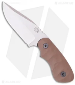 Bill Coye Ridgeback Custom Fixed Blade Knife Brown G-10 (3.25" Stonewash)