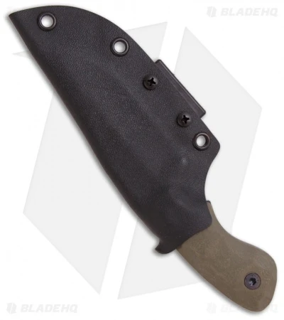 Bill Coye Ridgeback Custom Fixed Blade Knife OD Green G-10 (3.25" Stonewash) 2 Bill Coye Ridgeback Custom Fixed Blade Knife OD Green G-10 (3.25" Stonewash) - Image 2