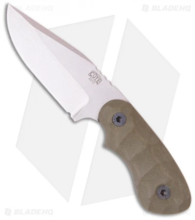 Bill Coye Ridgeback Custom Fixed Blade Knife OD Green G-10 (3.25" Stonewash) 1 Bill Coye Ridgeback Custom Fixed Blade Knife OD Green G-10 (3.25" Stonewash)