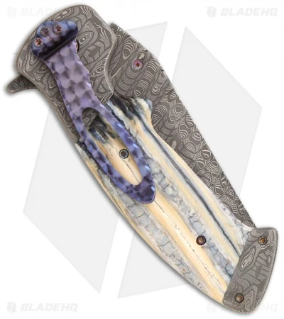 Custom Crawford Kasper Tooth Ache Flipper Folding Knife (3.875" Damascus) 2 Custom Crawford Kasper Tooth Ache Flipper Folding Knife (3.875" Damascus) - Image 2