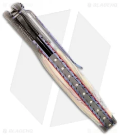 Custom Crawford Kasper Tooth Ache Flipper Folding Knife (3.875" Damascus) 5 Custom Crawford Kasper Tooth Ache Flipper Folding Knife (3.875" Damascus) -Benchmade Shop crawford kasper folder tooth ache damascus mammoth tooth top