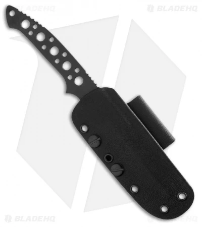 Crawford Custom Perfigo Fixed Blade Neck Knife (3.25" Black) 2 Crawford Custom Perfigo Fixed Blade Neck Knife (3.25" Black) - Image 2