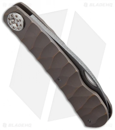 Curtiss Custom Knives Slip Joint Knife Sculpted Titanium (2.75" Damascus) 2 Curtiss Custom Knives Slip Joint Knife Sculpted Titanium (2.75" Damascus) - Image 2