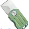 Curtiss Custom Knives ODT Frame Lock Knife Green Titanium (1" Stonewash)