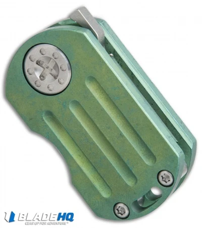 Curtiss Custom Knives ODT Frame Lock Knife Green Titanium (1" Stonewash) 2 Curtiss Custom Knives ODT Frame Lock Knife Green Titanium (1" Stonewash) - Image 2