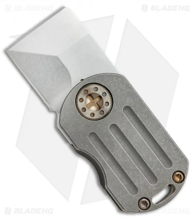 Curtiss Custom ODT Frame Lock Knife Titanium W/ Bronze Hardware (1" Stonewash) 1 Curtiss Custom ODT Frame Lock Knife Titanium W/ Bronze Hardware (1" Stonewash)
