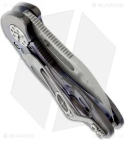 Curtiss Custom Knives Nano Folder Anodized Flame Titanium Knife (1.8" Plain) 5 Curtiss Custom Knives Nano Folder Anodized Flame Titanium Knife (1.8" Plain) -Benchmade Shop curtiss knives custom nano anodized flames bhq 14642 side