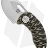 Curtiss Custom Nano Linerlock Folder Knife Black/OD G10 Scales (1.875" Plain)