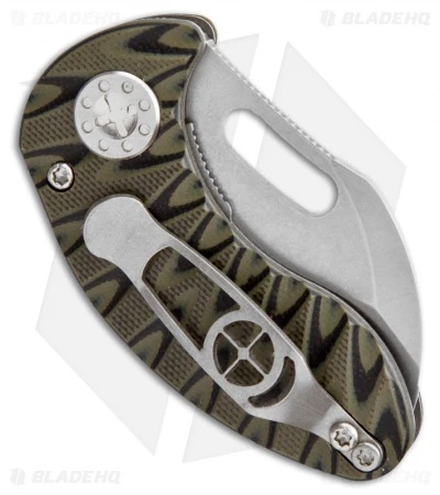 Curtiss Custom Nano Linerlock Folder Knife Black/OD G10 Scales (1.875" Plain) 2 Curtiss Custom Nano Linerlock Folder Knife Black/OD G10 Scales (1.875" Plain) - Image 2