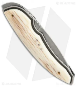 Corrie Schoeman Panerai Flipper Knife Giraffe Bone (3.25" Hamon) 5 Corrie Schoeman Panerai Flipper Knife Giraffe Bone (3.25" Hamon) -Benchmade Shop custom 22 er side