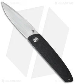 JD Van Deventer JN Everyday Flipper Liner Lock Knife Black G-10 (2.5" Satin)