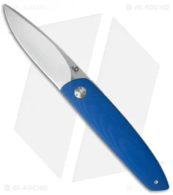 JD Van Deventer JN Everyday Flipper Liner Lock Knife Blue G-10 (2.5" Satin)