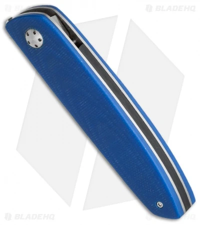 JD Van Deventer JN Everyday Flipper Liner Lock Knife Blue G-10 (2.5" Satin) 2 JD Van Deventer JN Everyday Flipper Liner Lock Knife Blue G-10 (2.5" Satin) - Image 2