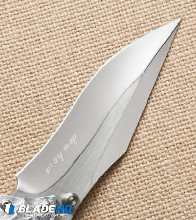Dew Hara Custom Ichi Liner Lock Knife Blue/Silver (3.5" Mirror) Japan 2 Dew Hara Custom Ichi Liner Lock Knife Blue/Silver (3.5" Mirror) Japan - Image 2