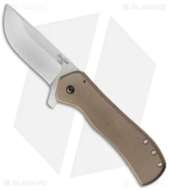 Doc Shiffer Field Grade Recon Knife Bronze Ti/Stand-offs (3.5" Stonewash)