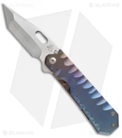 DSK Tactical Knives GF-1 Gentleman Folder Frame Lock Knife Ano (4" Satin)