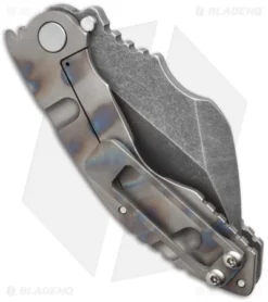 DSK Tactical VX-C Knife Milled Blast/Flame (4.25" Acid Stonewash) -Benchmade Shop dsk tactical knives vx c ti mill blast flame side