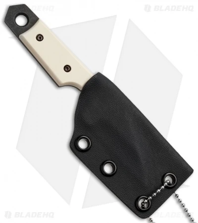 Sam Eddleman Wharncliffe Dashi Neck Knife Ivory (2" Acid Wash) 2 Sam Eddleman Wharncliffe Dashi Neck Knife Ivory (2" Acid Wash) - Image 2