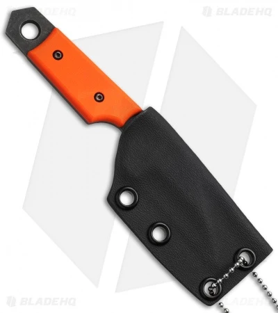 Sam Eddleman Wharncliffe Dashi Neck Knife Orange G-10 (2" Acid Wash) 2 Sam Eddleman Wharncliffe Dashi Neck Knife Orange G-10 (2" Acid Wash) - Image 2