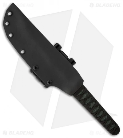 Eddleman Knives Combat Tanto Knife Green Rayskin Fixed Blade (7" Black) 2 Eddleman Knives Combat Tanto Knife Green Rayskin Fixed Blade (7" Black) - Image 2