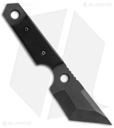 Sam Eddleman Tanto Dashi Gen 1 Neck Knife Black Micarta (2" Acid Wash) 2 Sam Eddleman Tanto Dashi Gen 1 Neck Knife Black Micarta (2" Acid Wash) - Image 2