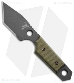 Sam Eddleman Tanto Dashi Gen 2 Neck Knife Green Micarta (2" Acid Wash)