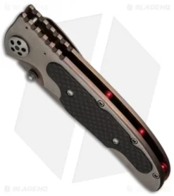 Allen Elishewitz Titanium Frame Lock Knife Carbon Fiber (3.6" Stonewash) 6 Allen Elishewitz Titanium Frame Lock Knife Carbon Fiber (3.6" Stonewash) -Benchmade Shop elishwitz ti cf folder bottom cm