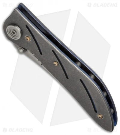 Allen Elishewitz Custom Titanium Liner Lock Knife (3.6" Satin) 2 Allen Elishewitz Custom Titanium Liner Lock Knife (3.6" Satin) - Image 2