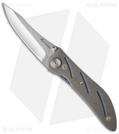 Allen Elishewitz Custom Titanium Liner Lock Knife (3.6" Satin) 1 Allen Elishewitz Custom Titanium Liner Lock Knife (3.6" Satin)