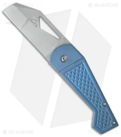 Gale Force Customs Hawkeye Mid-Tech Knife Blue Ti (3.25" Stonewash)