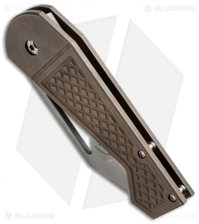 Gale Force Customs Hawkeye Mid-Tech Knife Dark Bronze (3.25" Stonewash) 3 Gale Force Customs Hawkeye Mid-Tech Knife Dark Bronze (3.25" Stonewash) - Image 3