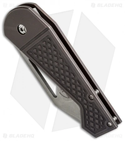 Gale Force Customs Hawkeye Mid-Tech Knife Dark Purple Ti (3.25" Stonewash) 3 Gale Force Customs Hawkeye Mid-Tech Knife Dark Purple Ti (3.25" Stonewash) - Image 3