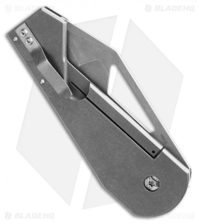 Gale Force Customs Hawkeye Mid-Tech Frame Lock Knife (3.25" Stonewash) 2 Gale Force Customs Hawkeye Mid-Tech Frame Lock Knife (3.25" Stonewash) - Image 2