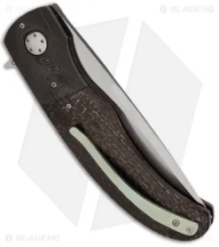 George Muller LL-AAA Folder Knife LSCF/Damascus (3.5" Satin) -Benchmade Shop george muller ll aaa folder lscf damascus side