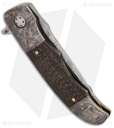 George Muller LL-BB Flipper Knife LSCF/Meteorite (3.75" Damasteel) 3 George Muller LL-BB Flipper Knife LSCF/Meteorite (3.75" Damasteel) - Image 3