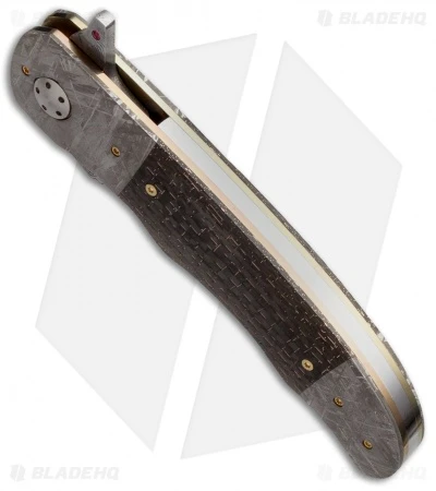 George Muller LL-BB Flipper Knife LSCF/Meteorite (3.75" Damasteel) 2 George Muller LL-BB Flipper Knife LSCF/Meteorite (3.75" Damasteel) - Image 2