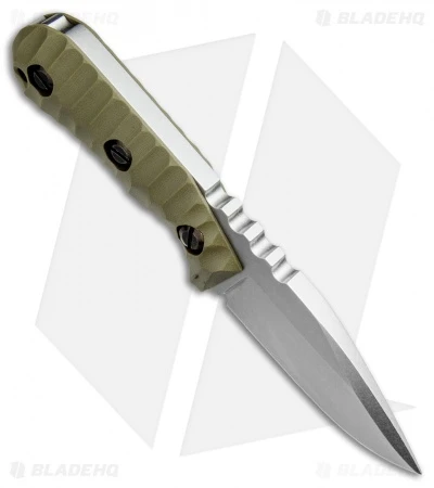 Groniger Knives Custom Drop Point Fixed Blade Knife OD Green G-10 (3.1" SW) 2 Groniger Knives Custom Drop Point Fixed Blade Knife OD Green G-10 (3.1" SW) - Image 2