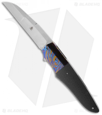 Jason Clark Custom Wharncliffe Folding Knife Moku-Ti/C-Tek (3.625" Plain) 1 Jason Clark Custom Wharncliffe Folding Knife Moku-Ti/C-Tek (3.625" Plain)