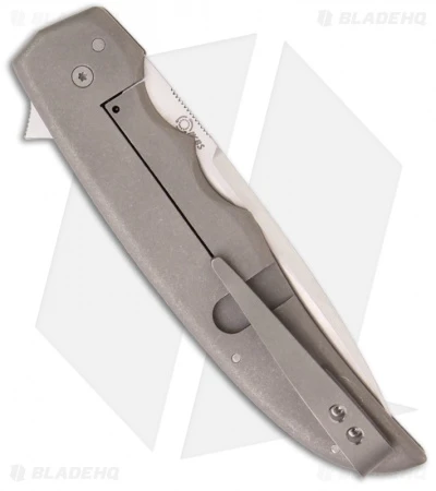 Jason Clark Custom Drop Point Framelock Flipper Black G-10 Knife (3.5" Satin) 2 Jason Clark Custom Drop Point Framelock Flipper Black G-10 Knife (3.5" Satin) - Image 2