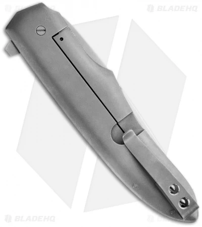 Jason Clark Custom Drop Point Framelock Flipper Black C-Tek Knife (3.50" Matte) 2 Jason Clark Custom Drop Point Framelock Flipper Black C-Tek Knife (3.50" Matte) - Image 2