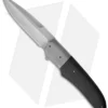 Jason Clark Custom Hybrid Drop Point Flipper Carbon Fiber Knife (3.625" Matte)