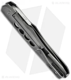 Jason Clark Custom Hybrid Drop Point Flipper Titanium Knife (3.625" Plain) -Benchmade Shop jason clark hybrid drop point ti framelock n690 stainless side