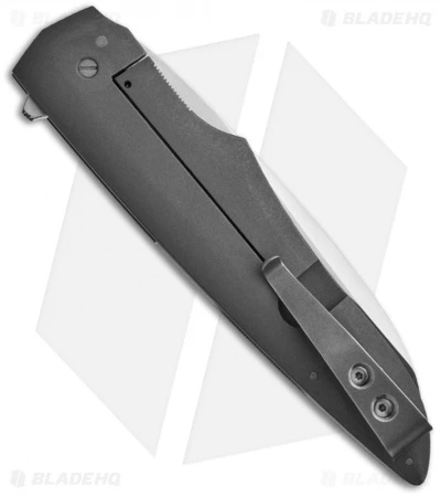 Jason Clark Custom Hybrid Wharncliffe Flipper Knife C-Tek Scale (3.625" Satin) 2 Jason Clark Custom Hybrid Wharncliffe Flipper Knife C-Tek Scale (3.625" Satin) - Image 2