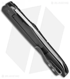 Jason Clark Custom Hybrid Wharncliffe Flipper Knife C-Tek Scale (3.625" Satin) 5 Jason Clark Custom Hybrid Wharncliffe Flipper Knife C-Tek Scale (3.625" Satin) -Benchmade Shop jason clark hybrid wharnclilt blk c tek scale ti framelock cpm154 ss blade rubbed finish side