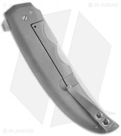 Jason Clark Custom Drop Point Framelock Flipper Black G10 Knife (3.75" Matte) 2 Jason Clark Custom Drop Point Framelock Flipper Black G10 Knife (3.75" Matte) - Image 2