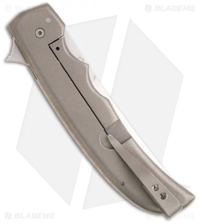 Jason Clark Custom Up-Swept Framelock Flipper Orange G10 Knife (3.5" Satin) 2 Jason Clark Custom Up-Swept Framelock Flipper Orange G10 Knife (3.5" Satin) - Image 2