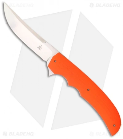 Jason Clark Custom Up-Swept Framelock Flipper Orange G10 Knife (3.5" Satin) 1 Jason Clark Custom Up-Swept Framelock Flipper Orange G10 Knife (3.5" Satin)