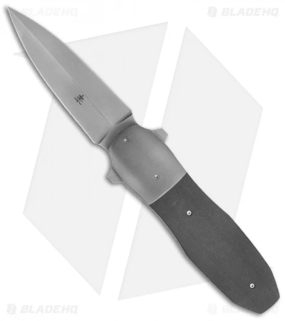 Jason Clark Custom Dagger Frame Lock Knife (3.75" Gray) 1 Jason Clark Custom Dagger Frame Lock Knife (3.75" Gray)